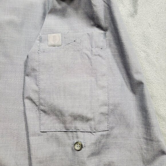 Chef Works Urban Collection Long Sleeve Button Up Chef Shirt Gray Men Sz XL - Picture 5 of 11